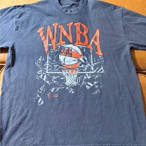 WNBA Graphic Tee - Gray with Orange Print